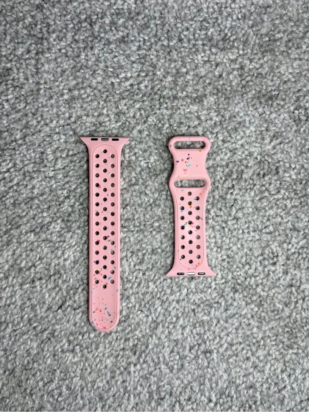 Pink Speckled Apple Watch Sport Band